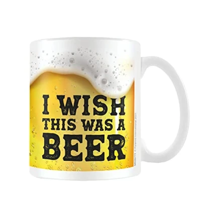 Imagen de Pyramid International Taza I Wish This Was Beer (Talla Única) (Dorado, Blanco, Negro)