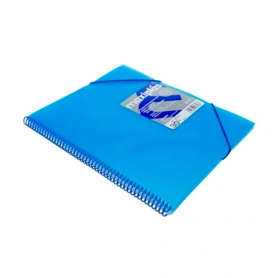 Imagen de Grafoplas CARPETA 30 FUNDAS MAXIPLAS TRANS AZUL