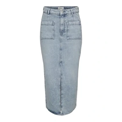 Imagen de ONLY Onllilian Pocket MIDI Skirt Falda vaquera, Mujer, Talla: Medium, Light blue denim