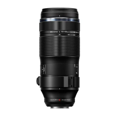 Imagen de OM SYSTEM M.Zuiko Digital ED 100 400mm F5.0 6.3 IS II Teleobjetivo para cámaras del Sistema Micro Cuatro Tercios (OM System, Olympus D &amp; Pen, Panasonic G Series), Negro