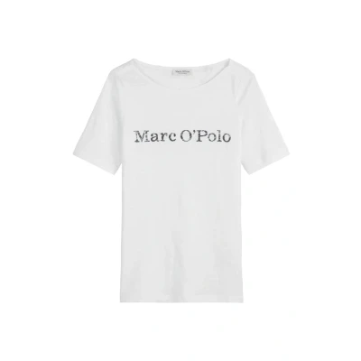 Imagen de Marc O&#039;Polo LOGO AUS Weichem Camiseta estampada, Mujer, Talla: Small, White