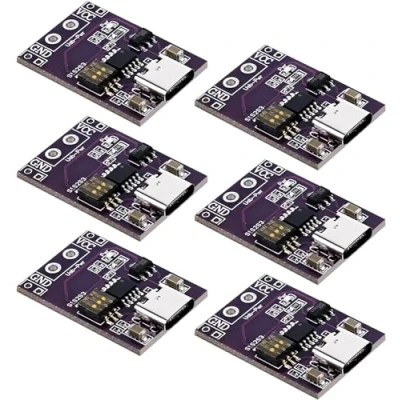 Imagen de Pack de 6 módulos disparo señuelo carga rápida PD/QC/AFC tipo C, soporte salida voltaje fijo 5V 9V 12V 15V 20V Módulo