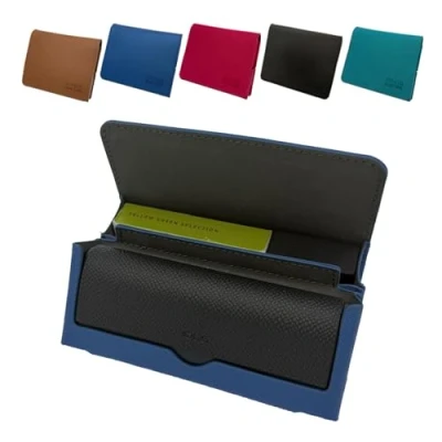 Imagen de GC German Couture Funda inteligente compatible con IQOS ILUMA PRIME TEREA y mini vaso bordado, color azul