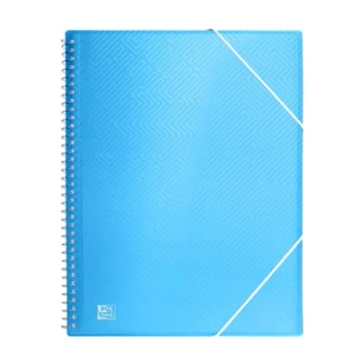 Imagen de Oxford, Carpeta de Fundas Plástico A4, 30 Transparentes, Color Azul