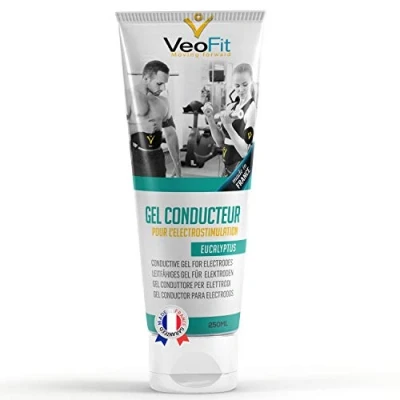 Imagen de VeoFit Gel Conductor Eucalipto 1 x 250mL Electrodos Electroestimulacion EMS y TENS, de Contacto para Electroestimulador Muscular