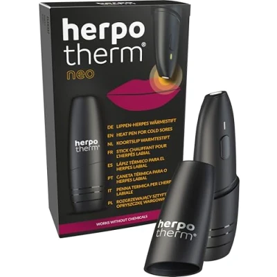 Imagen de herpotherm neo para herpes labial funciona con calor concentrado el bolígrafo original de herpotherm, hasta 200 aplicaciones