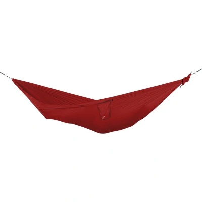 Imagen de Ticket To The Moon Hamaca Compacta Liviana, Comercio Justo y Hecho a Mano, BORGOÑA, para Viajes, Camping Uso Cotidiano, 3.2 * 1.55m, sólo 480g, Seda de paracaídas, Armado &lt; 1min
