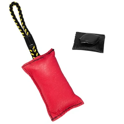 Imagen de DINGO GEAR WWW.DINGOGEAR.COM 1977 Juego magnético para el Entrenamiento del Perro: imán Cubierto y Tirador de mordida Cuero Genuino