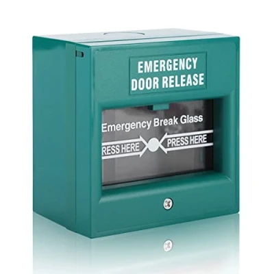 Imagen de botón de alarma, apertura la puerta salida emergencia, Interruptor seguridad para el hogar con 1 emergencia + instalación