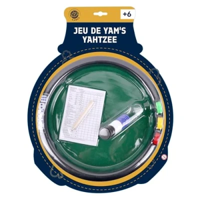 Imagen de MGM Games Juego de Yam&#039;s Dados 140308 Verde 2 a 6 Jugadores Juegos Mesa Suerte Puntuación Tablero Combinación Accesorios 29 cm x