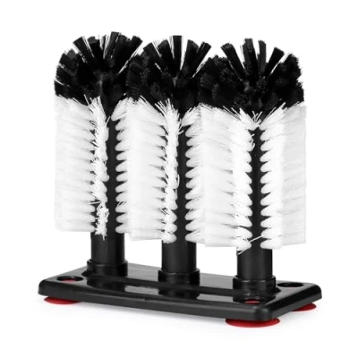 Imagen de QWORK® Cepillo para Lavar Vidrio,Cepillo Limpia Vasos, lavavasos, Vidrio, 18.5 * 9.5 19cm
