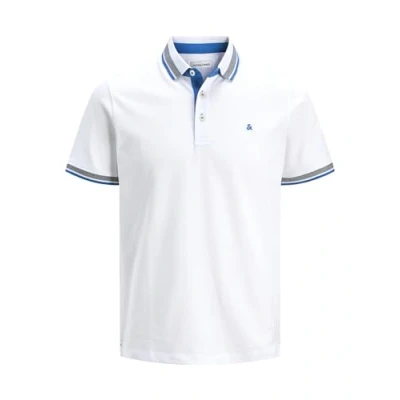 Imagen de JACK &amp; JONES Jjepaulos Polo SS Noos, Hombre, White/Neon, XS