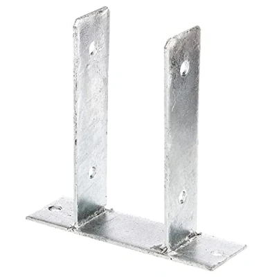 Imagen de Alberts 212797 Anclaje Para postes en forma de U, atornillar, Galvanizado caliente, Anchura apertura 91 mm