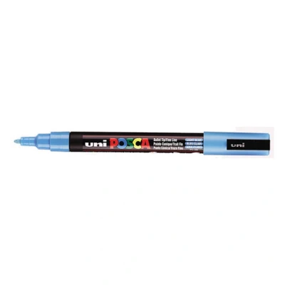 Imagen de Uni Ball 186540 Marcador POSCA con punta redonda fina, azul claro
