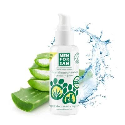 Imagen de MENFORSAN Crema hidratante dermoprotectora para Perros y Gatos 60ml, con Aloe Vera 100% Natural de Cultivo ecológico