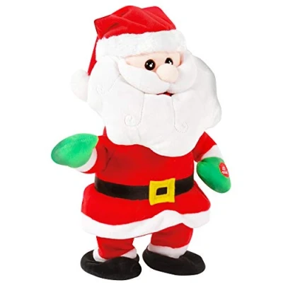 Imagen de Dodo d&#039;AMOUR Papá Noel de Peluche Animado Cantando y Bailando 191283 Rojo Pilas Incluidas Juguete para Niños Regalo 30 cm x 19 A Partir 3 años.