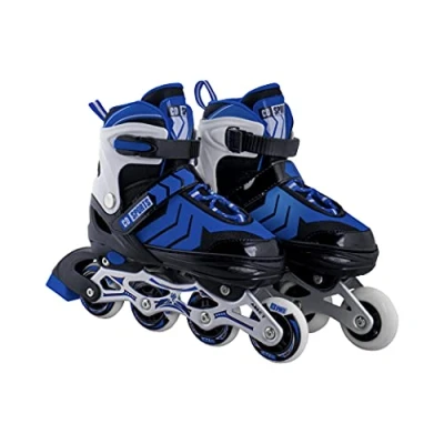 Imagen de Calma Dragon Patines en Linea, Tamaño Ajustables, Profesionales para Adultos y Niños, 4 Ruedas, Skates, ABEC 7,Forro Interior, Rollers Mujer Hombre (Azul, M)