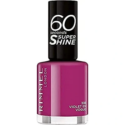 Imagen de Rimmel London 60 Seconds Super Shine Esmalte de uñas 336 Violet en Vogue 8 ml