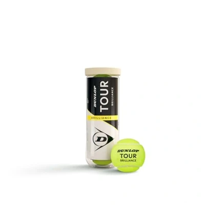 Imagen de DUNLOP Pelota de Tenis Tour Brilliance: para Todas Las Superficies (3 Pelotas)