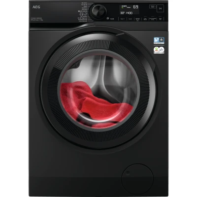 Imagen de Lavadora carga frontal AEG LFR7394V4B, 9 kg, 1400 rpm, Función Vapor, Sistema PreciseWash, Negro