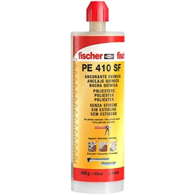 Imagen de fischer, taco quimico ,resina poliester para fijar toldos, antena tv en hormigon, ladrillo hueco con varilla roscada (410ml)