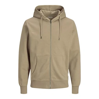 Imagen de JACK &amp; JONES Chaqueta de forro polar con cremallera para hombre, Crockery/Regular Fit, XXXL