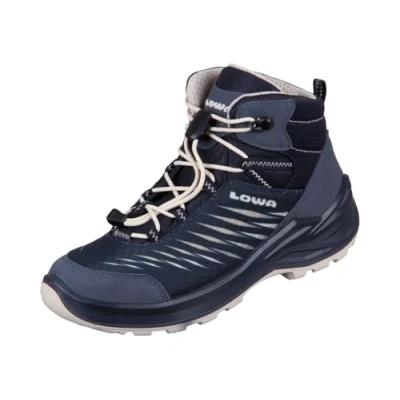 Imagen de Lowa Zirrox GTX Unisex Zapatillas de senderismo para niños, Talla: 35, Navy/dune Fibra sintética/tela
