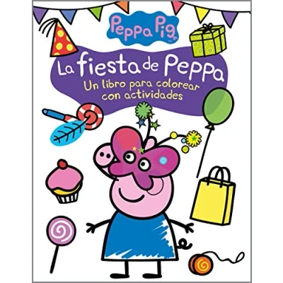 Imagen de Peppa Pig. Cuaderno de actividades La fiesta Peppa: Un libro para colorear con (Altea)