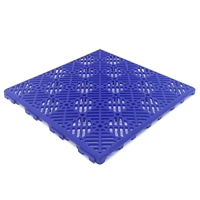 Imagen de Pack 24 Losetas Autoventiladas para Suelos (2m² aprox. Azul) Loseta de polipropileno piscinas, duchas jardín, baños, vestuarios, terrazas