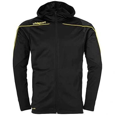Imagen de Uhlsport Stream 22 Track Hood Jacket Chaqueta con Capucha, Unisex adulto, Black/Lime Yellow, M