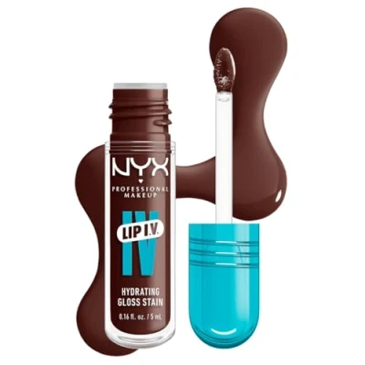 Imagen de NYX Professional Makeup, Lip IV Hydrating Gloss Serum, 05 Mocha Me Wet