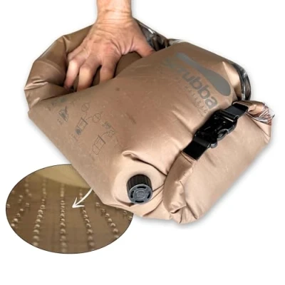 Imagen de Scrubba Tactical Sistema de Lavado Portátil Bolsa 2.0 Estanca Duradera para Viajes Camping Senderismo con Tabla Lavar
