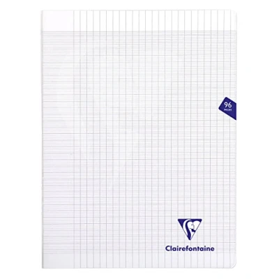 Imagen de Clairefontaine Libreta grapado Mimesys. Tamaño 240 x 320 mm, a cuadros 5/5, 96 páginas, color transparente