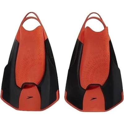 Imagen de Speedo Fastskin Kickfin Aletas Unisex Adulto, Negro/Siren Red, 5 6