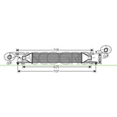 Imagen de PRASCO OP034N001 Intercooler Con acoplamientos rápidos OPEL: Corsa D Hatchback