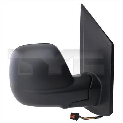 Imagen de Espejo retrovisor Tyc 336 0133 derecha negro para ajuste elect. espejo, convexo, calefactable, con sensor de temperatura CITROËN: Jumpy III Furgón