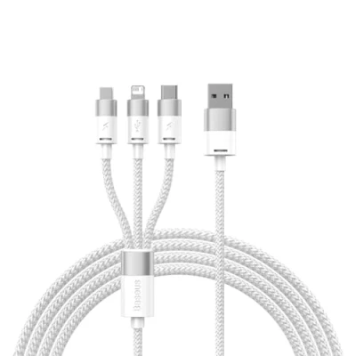 Imagen de Baseus CAXS000002 Cable USB para cargar blanco