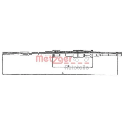 Imagen de METZGER 10.740 Cable de Freno Mano Atrás izquierda, derecha, derecha 1748/1088 COFLE VOLKSWAGEN: GOLF 2, Jetta 2