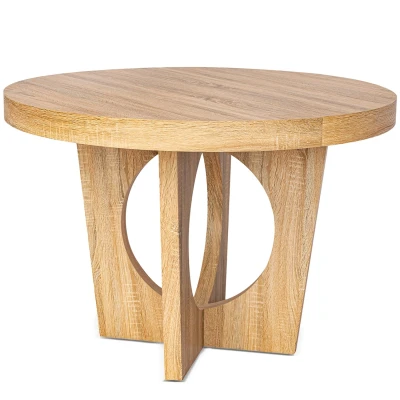 Imagen de Mesa redonda extensible Kalipso roble claro patas Menzzo