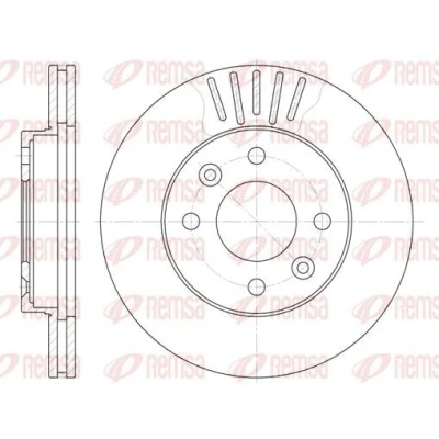 Imagen de REMSA 6080.10 Disco de freno Eje delantero 238, 238 20 4 ventilado RENAULT: CLIO 2, Kangoo I, 1