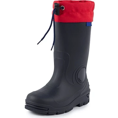 Imagen de Ladeheid Botas de Agua en PVC Unisex Impermeables para Niños Rainboots Goma Infantiles Niñas LARB014 (MarinoAzul, 23/24 EU)