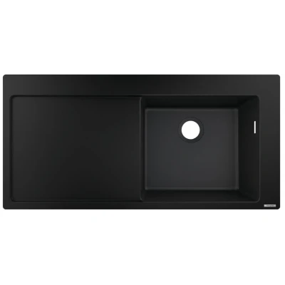Imagen de hansgrohe S514 F450 fregadero de encastre 450 con escurridor, negro grafito