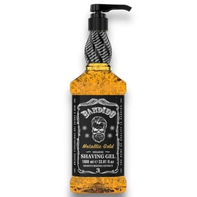 Imagen de Bandido Shaving Gel Men de afeitar Oro metálico 1000 ml Transparente Afeitado para hombres