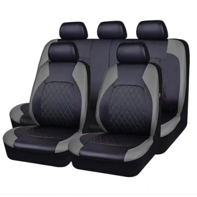 Imagen de 9 Piezas Fundas Asientos Coche para BMW 3 Series(316 318 328) 2000 2016 2017 2018 2019 2020 2021 2022 2023 2024, Coches Cuero Impermeable Transpirable Accesorios