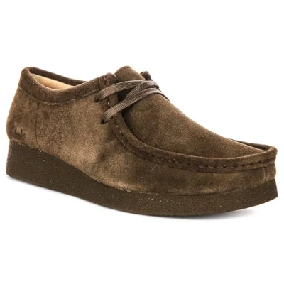 Imagen de Clarks WallabeeEVO, Zapatillas Mujer, Olive Suede, 35.5 EU