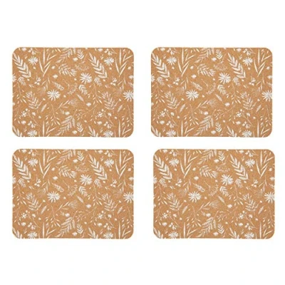 Imagen de KitchenCraft Natural Elements Juego de 4 Salvamanteles o Manteles Individuales Corcho Biodegradable 21.5 x 19cm