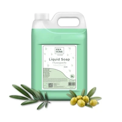 Imagen de IDEA HOME FRAGANTE Jabón de Manos Líquido 5L Buena Espuma 5 litros en Crema para Todo Tipo Piel OLIVA