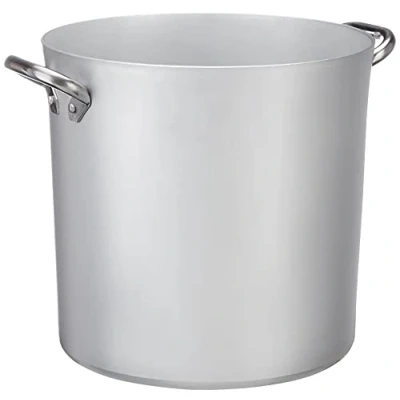 Imagen de Pentole Agnelli ALMA10330 Olla alta con dos asas Acero inoxidable, aluminio profesional 3 milímetros, 21.2 l