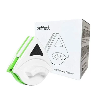 Imagen de Baffect Inicio Lateral Doble magnético Ventana Limpiador Tanto de Cristal Lado la Superficie Herramientas Cepillo Limpieza del limpiaparabrisas para Ventanas Espesor (15 26mm)