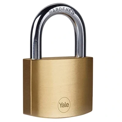 Imagen de Yale Y110B/50/126/1B Candado de Seguridad Latón Latonado 50 mm Arco Corto Y110B Caja